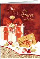 Christmas, Fiancee, Stylish, Presents, Ornaments and Heart card