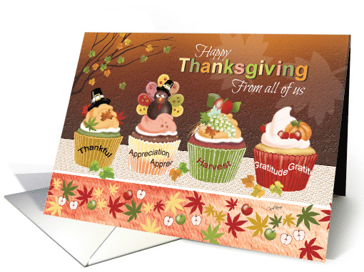 Thanksgiving, From All of Us, Cupcakes with Toppings to... (1499378)