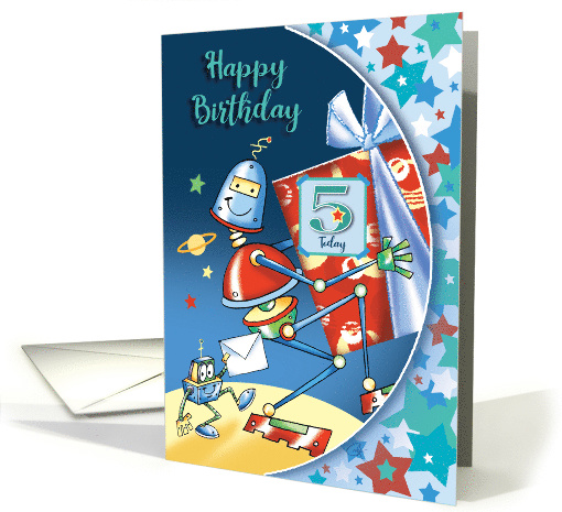 Out of this world, Robots, Boy, 5 Today card (1582126)