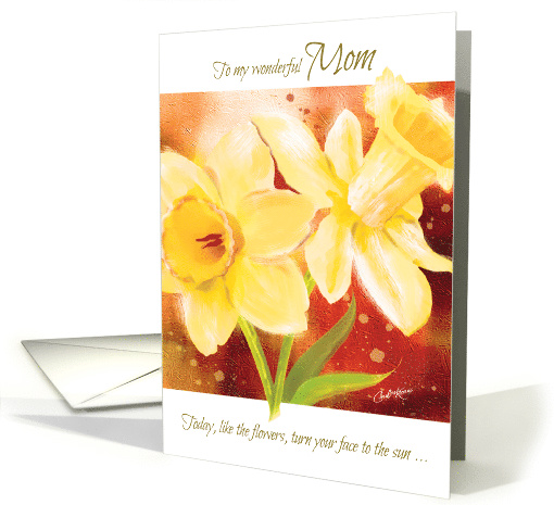 Mother's Day, Mom, Coronavirus, Inspirational Yellow Daffodils card