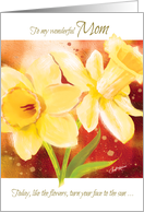 Mother’s Day, Mom, Coronavirus, Inspirational Yellow Daffodils card