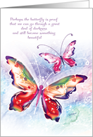 Encouragement, Inspirational Verse, Beautiful Butterflies card