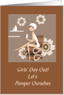 Girls’ Day Out Invitation For Pampering card