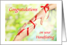 Congratulations On Your Handfasting card