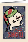 Let it Snow - Snowman card