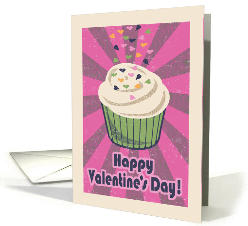 Playful Retro Valentine's Day - Cupcake with frosting and... (1173890)
