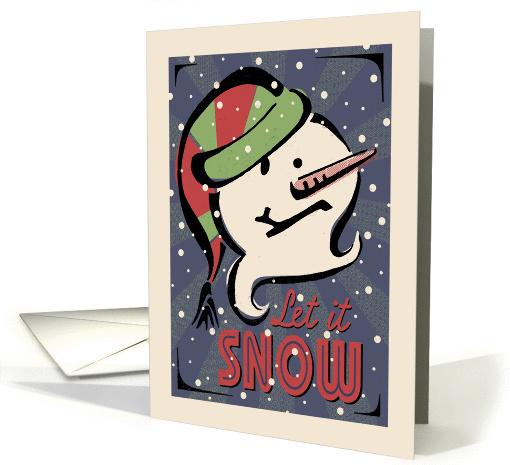 Let it Snow - Snowman card (1180186)