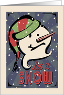 Let it Snow - Snowman card