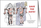 A Fun Dinner Invitation to a Friend Dungeon Cartoon card
