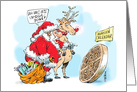 Funny Santa, the Mayans and their prediction of the end times card