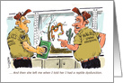 Fun thank-you E. D. humor to romantic partner for sticking it out. card