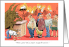 Funny Devilishly Warm Retirement Congratulations card