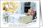 Amusing political prayer cartoon card