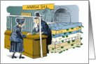 Funny Amish S & L money offering card