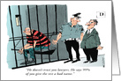 Amusing Correctional Officer Retirement Cartoon card
