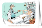 Amusing group get well after surgery - hospital cartoon card