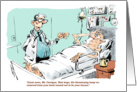 Funny lawyer joke in surgical setting cartoon blank all occasion card