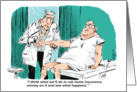 Humorous Thanks for your support health update cartoon card