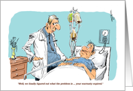 Humorous Get Well from group cartoon card