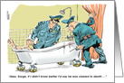 Amusing Law Enforcement Related Retirement Cartoon card