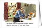 Amusing Missing You Across The Miles and cows cartoon card