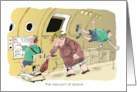 Amusing out of this world birthday greeting cartoon card