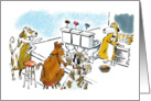 Humorous TGIF celebration invitation cartoon card
