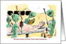 Humorous alien-oriented happy birthday cartoon card