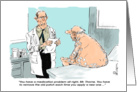 Humorous get well / feel better cartoon card