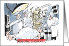 An amusing post-surgical get well wish cartoon card