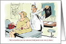 Amusing Upcoming Knee Replacement Surgery Cartoon card