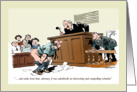 Amusing long-winded fare-thee-well to attorney cartoon card