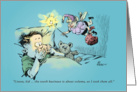 Amusing International Fairy Day celebration card