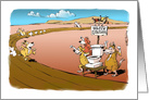 Funny Stay the Course Cartoon - Win the Race card