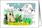 Tax Day cartoon with the Garden of Eden card