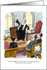 Funny birthday greeting for pastor/minister/priest from group card