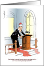 Funny Baptism congrats and money card cartoon card