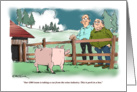Funny invitation to join us for breakfast cartoon card
