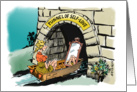 Amusing invitation to a woman’s coming out party cartoon card