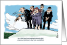 Funny invitation to an Over The Hill party cartoon card