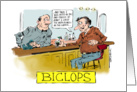 Funny all occasion blank gay cyclops cartoon card