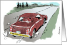 Funny blank all occasion lawyer hit & run cartoon card