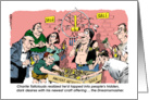Funny support - follow your dreams cartoon card