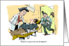 Funny blank dentist’s final rinse all occasion cartoon card