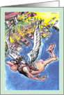 Fun New Year’s Eve party invitation naked flyer cartoon card