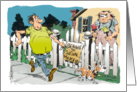 Blank any occasion fear the sign maker cartoon card