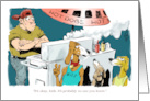 Amusing Bring Your Dog To Work Day, June 24th Cartoon card