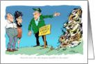 Amusing Lover’s Leap Break Up and Good Bye Cartoon card