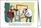 Lawyers and influence all occasion blank cartoon card