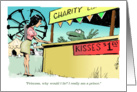 Love note kiss a frog from she to he cartoon card